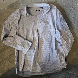 Izod Men's Blue Checkered Shirt Sz 2XL Big